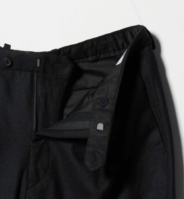 UNITED ARROWS「＜District＞ウールギャバジン ウォッシュド ワイド 1プリーツパンツ」|スラックス|