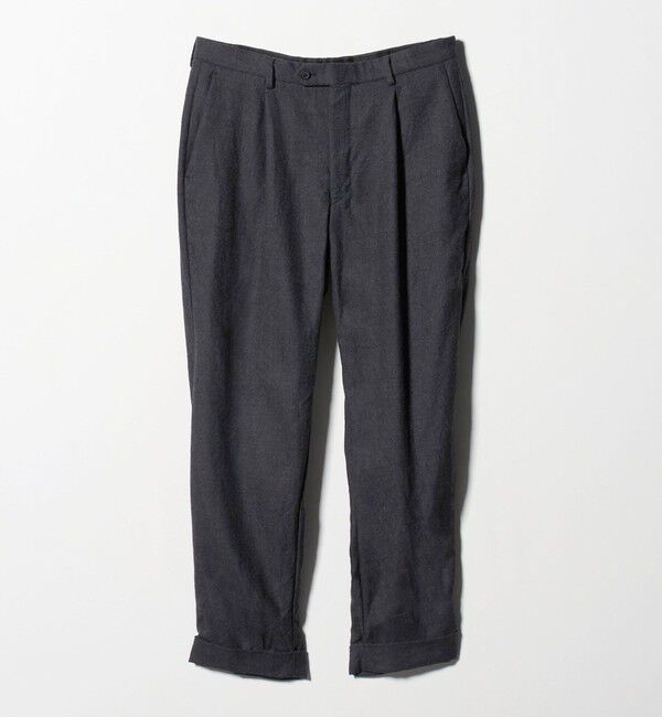 UNITED ARROWS「＜District＞ウールギャバジン ウォッシュド ワイド 1プリーツパンツ」|スラックス|