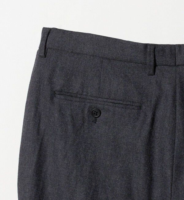 UNITED ARROWS「＜District＞ウールギャバジン ウォッシュド ワイド 1プリーツパンツ」|スラックス|