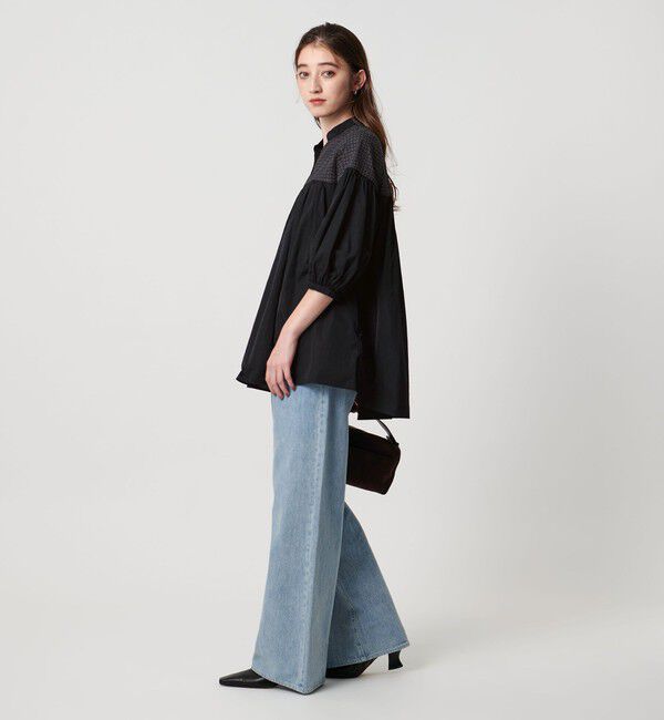 UNITED ARROWS「エンブロイダリー チュニック ‐ウォッシャブル‐」|シャツ・ブラウス|