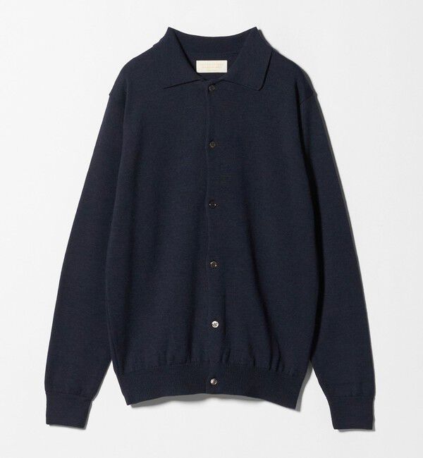 UNITED ARROWS「YAMAGATA ミドルゲージ ポロカーディガン」|カーディガン|