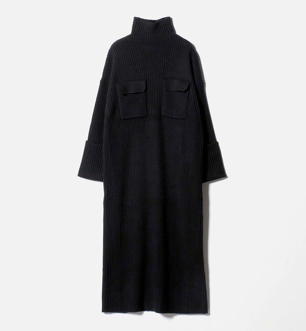 UNITED ARROWS「＜SACRA＞Wポケット タートル リブ ワンピース」|ワンピース|