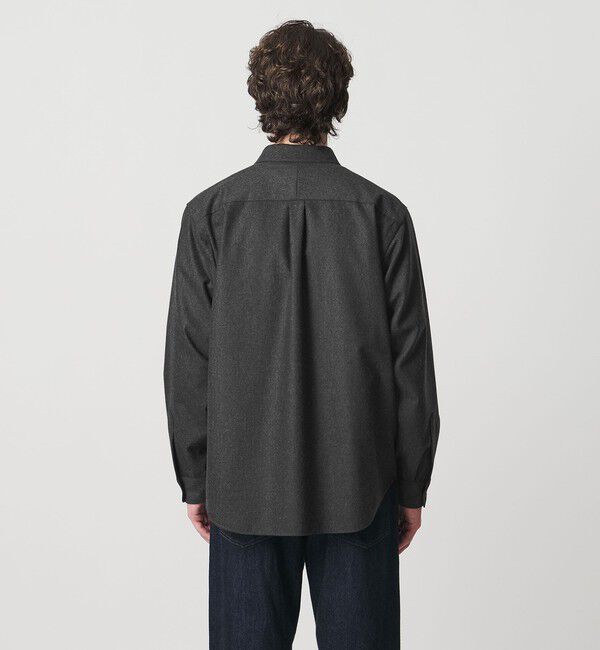 UNITED ARROWS「ライトメルトン ジップアップ オーバーシャツ」|シャツ・ブラウス|