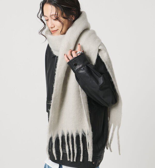 UNITED ARROWS「ブラッシュ加工 マフラー」|マフラー|LT.GRAY