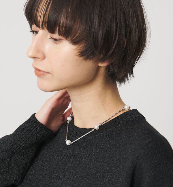 UNITED ARROWS「＜PHILIPPE AUDIBERT＞NINA イミテーションパール ネックレス」|ネックレス|SILVER