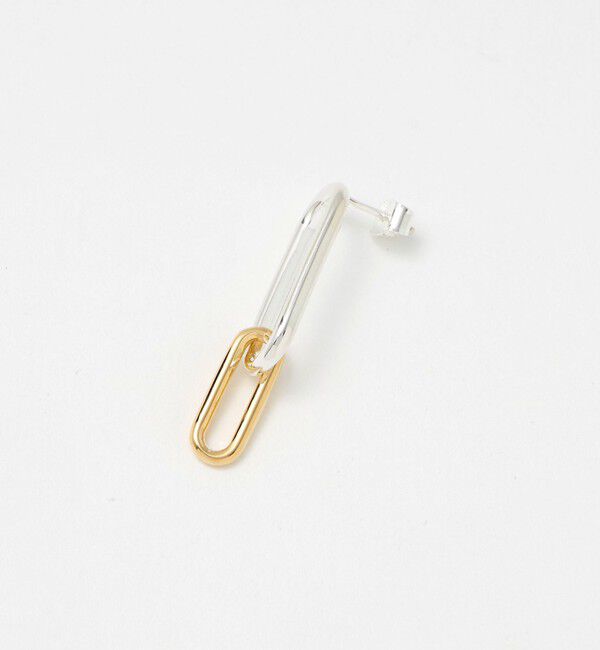 UNITED ARROWS「＜PHILIPPE AUDIBERT＞OVAL コンビカラー ピアス」|ピアス|