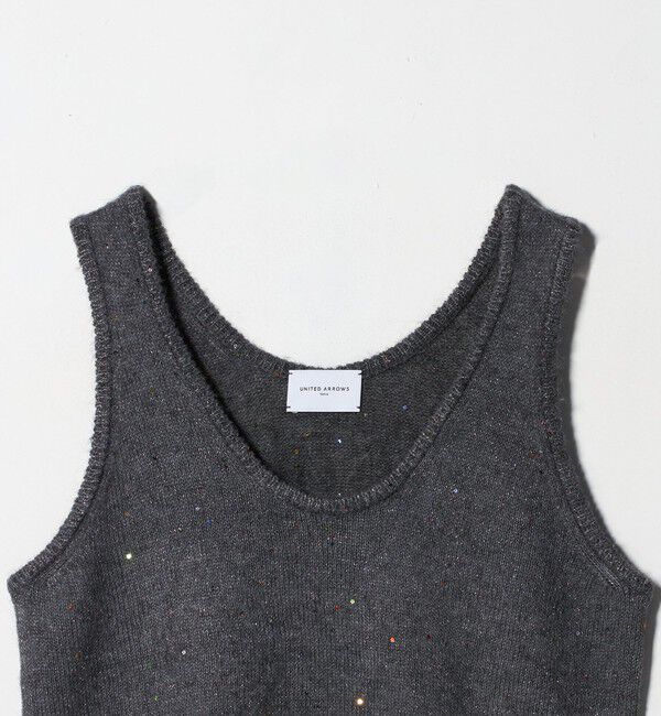 UNITED ARROWS「フラワー スパンコール ベスト」|ベスト・ジレ|