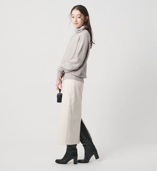 UNITED ARROWS「フォックス ウール ラメ タートルネック ニット」|ニット・セーター|