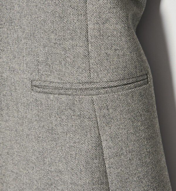 UNITED ARROWS「ツイードライク ノーカラージャケット」|ノーカラージャケット|