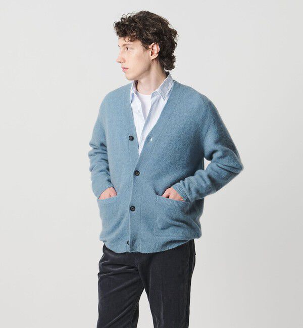 UNITED ARROWS「ヤク ヘアリー カーディガン」|カーディガン|LT.BLUE