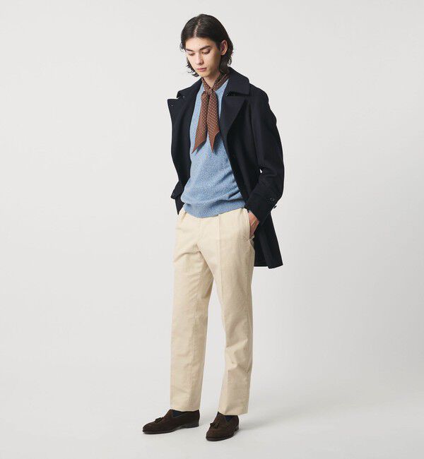 UNITED ARROWS「モールスキン 1プリーツ スラックス」|スラックス|