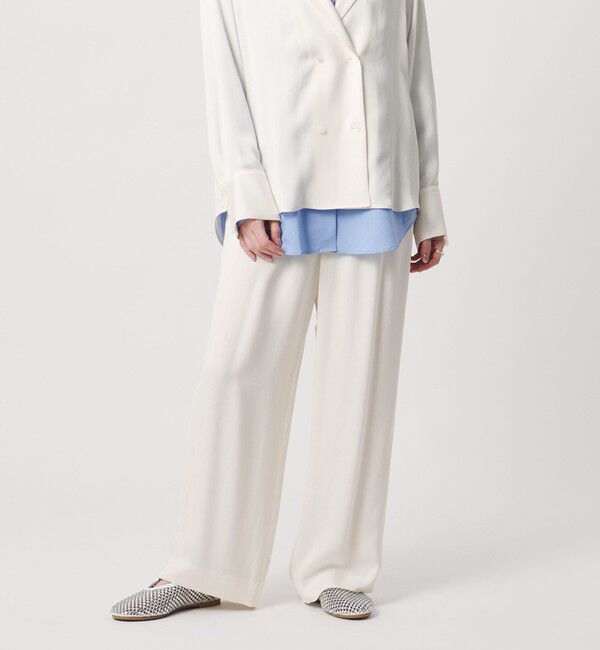 UNITED ARROWS「ドロスト イージーパンツ」|チノ|OFF WHITE