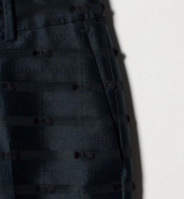 UNITED ARROWS「リボン カットジャガード パンツ」|スラックス|