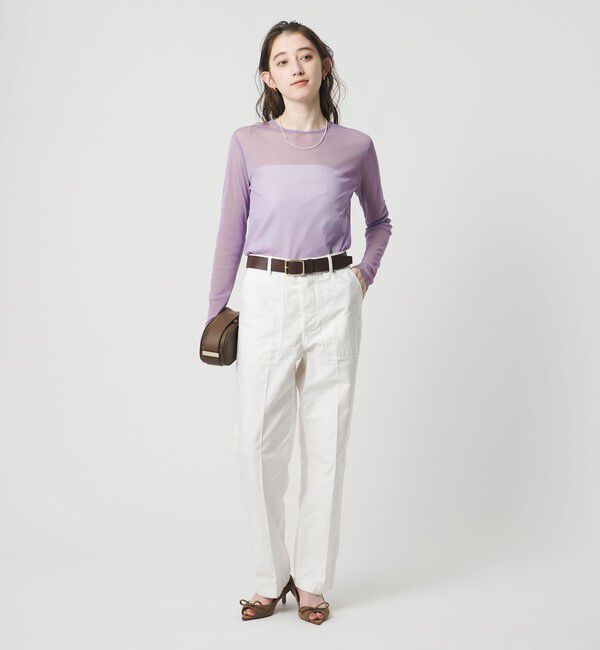 UNITED ARROWS「チュール ジャージー カットソー」|Tシャツ・カットソー|