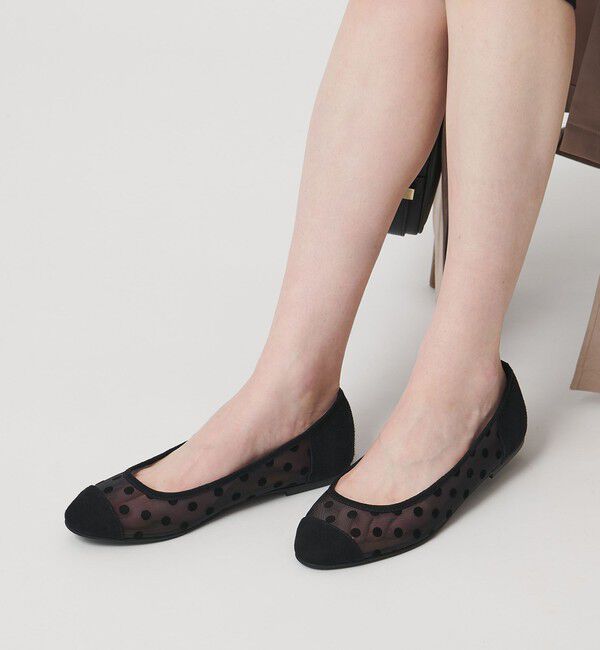 UNITED ARROWS「ドット バレエシューズ」|バレエシューズ|