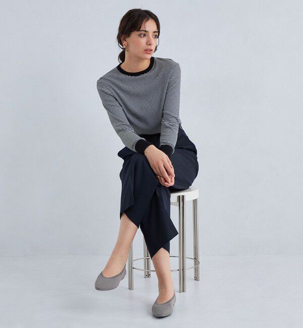 UNITED ARROWS green label relaxing「ウェルネス ニット フラットシューズ -撥水・ウォッシャブル-」|ローファー|