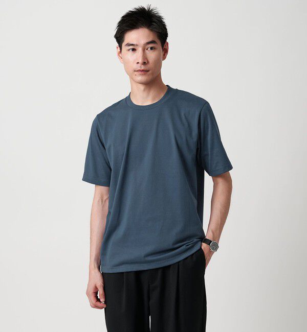 UNITED ARROWS green label relaxing「【WEB限定】JUST fit ジャケイン T 半袖 Tシャツ カットソー -吸水速乾・抗菌-」|Tシャツ・カットソー|TURQUOISE