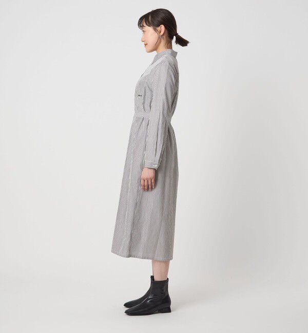 UNITED ARROWS green label relaxing「＜To b. by agnes b.コラボ＞エンブロイダリー シャツ ワンピース」|ワンピース|