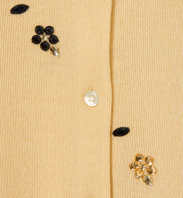 EMMEL REFINES「＜EMMEL REFINES＞EM フラワー ビジュー カーディガン」|カーディガン|