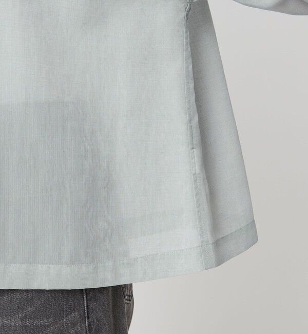 UNITED ARROWS green label relaxing「ソモウライク シアー バンドカラー シャツ」|シャツ・ブラウス|