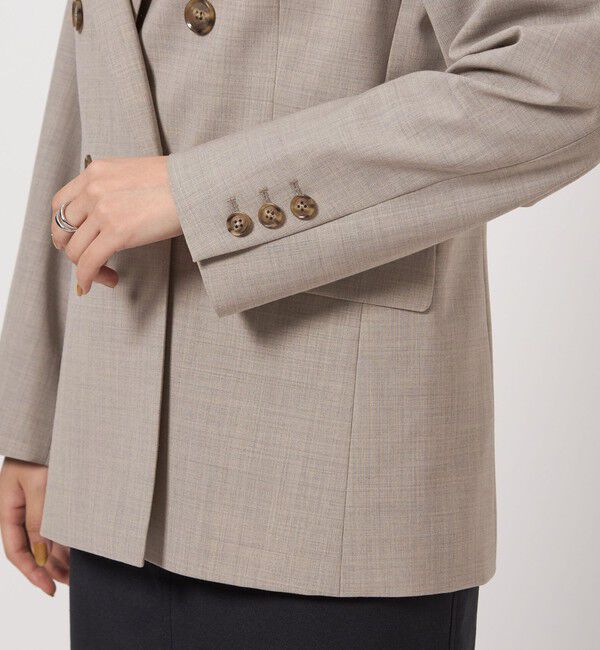 UNITED ARROWS green label relaxing「カチリラ ダブル ジャケット -ウォッシャブル・ストレッチ-」|テーラードジャケット|