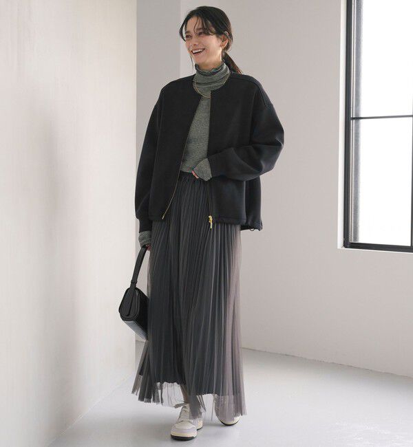 UNITED ARROWS green label relaxing「ダンボール ノーカラー ブルゾン」|ブルゾン・スタジャン|