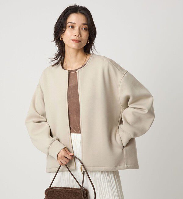 UNITED ARROWS green label relaxing「ダンボール ノーカラー ブルゾン」|ブルゾン・スタジャン|