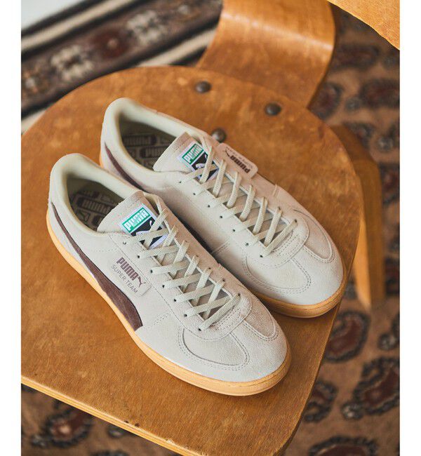 UNITED ARROWS green label relaxing「【国内EXCLUSIVE】＜PUMA＞SUPER TEAM スニーカー」|スニーカー|BEIGE