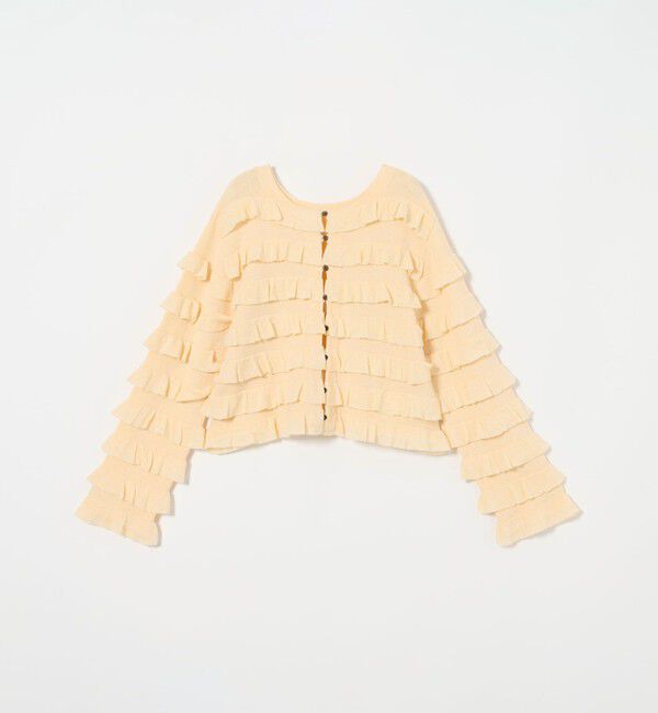 EMMEL REFINES「＜EMMEL REFINES＞EM ティアード ミニフリル 2WAY カーディガン」|カーディガン|