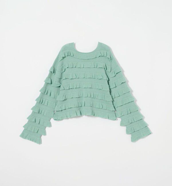 EMMEL REFINES「＜EMMEL REFINES＞EM ティアード ミニフリル 2WAY カーディガン」|カーディガン|