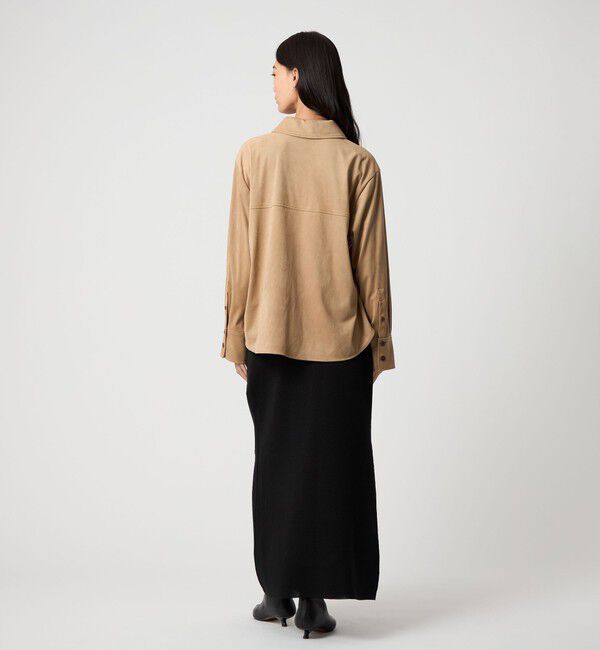 EMMEL REFINES「＜EMMEL REFINES＞EM スウェード ライク トロミ シャツ」|シャツ・ブラウス|
