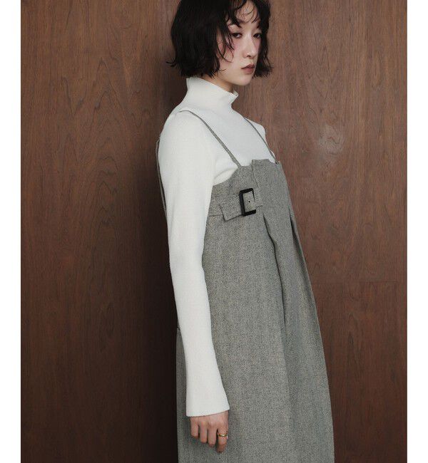 EMMEL REFINES「＜EMMEL REFINES＞EM ラップライク キャミサロペット」|オールインワン|BEIGE