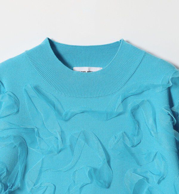 EMMEL REFINES「＜EMMEL REFINES＞EM HW チュールシシュウ スウェットライク ニット プルオーバー」|ニット・セーター|