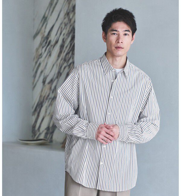 UNITED ARROWS green label relaxing「トーマスメイソン ジャストルーズ レギュラーカラー シャツ」|シャツ・ブラウス|WHITE