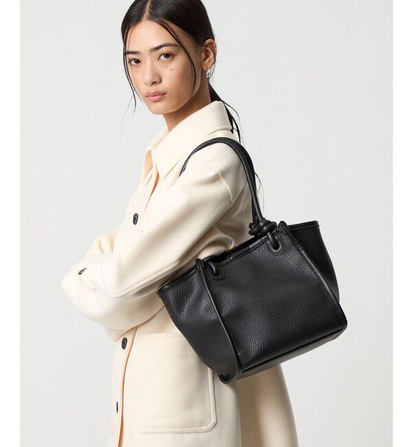 EMMEL REFINES「＜EMMEL REFINES＞EM ソフト ショルダー トートバッグ」|トートバッグ|BLACK