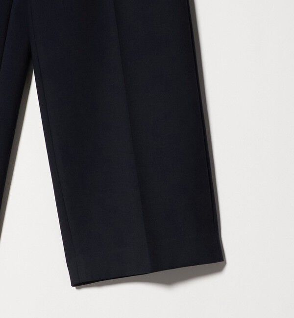 UNITED ARROWS green label relaxing「［size SHORT/TALLあり］ダブルクロス ワイド パンツ ウォッシャブル ストレッチ」|スラックス|