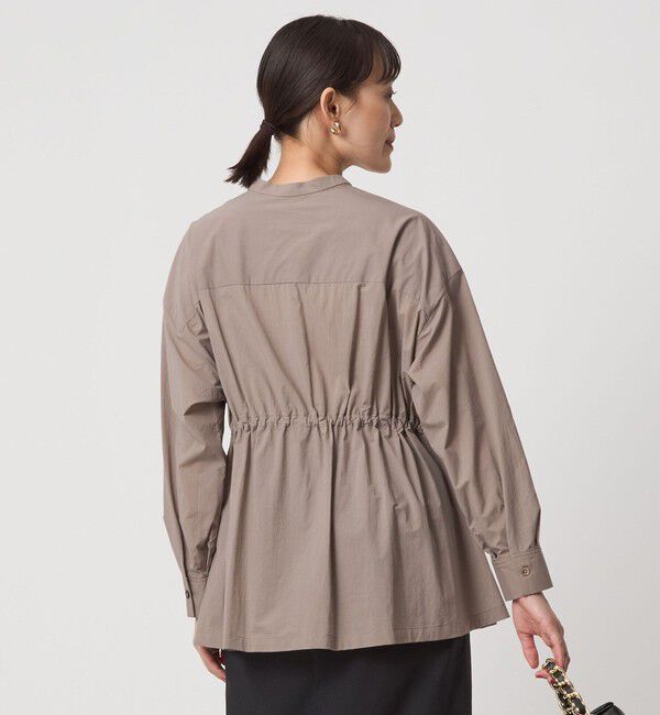 UNITED ARROWS green label relaxing「ウエスト ギャザー ハオリ ロングスリーブ シャツ」|シャツ・ブラウス|