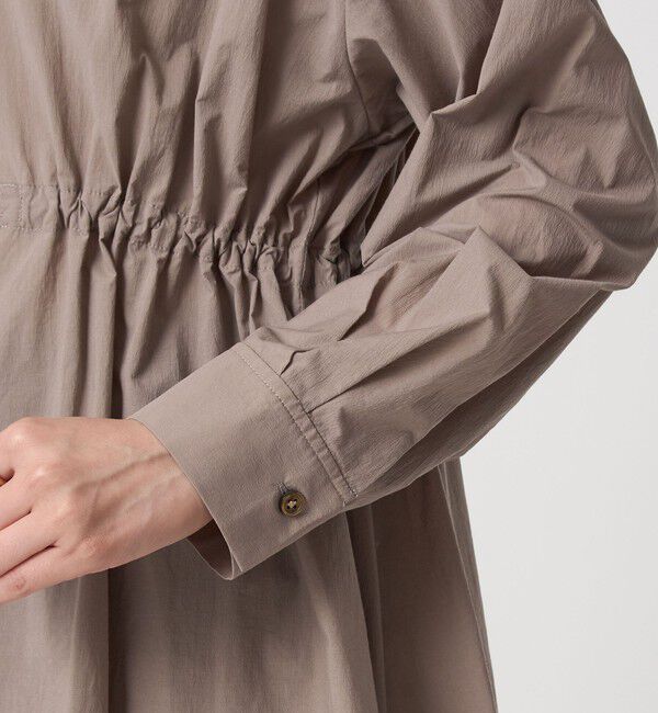 UNITED ARROWS green label relaxing「ウエスト ギャザー ハオリ ロングスリーブ シャツ」|シャツ・ブラウス|