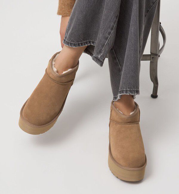 UNITED ARROWS green label relaxing「＜UGG＞クラシック ウルトラ ミニ プラットフォーム / Classic Ultra Mini Platform」|ロングブーツ|