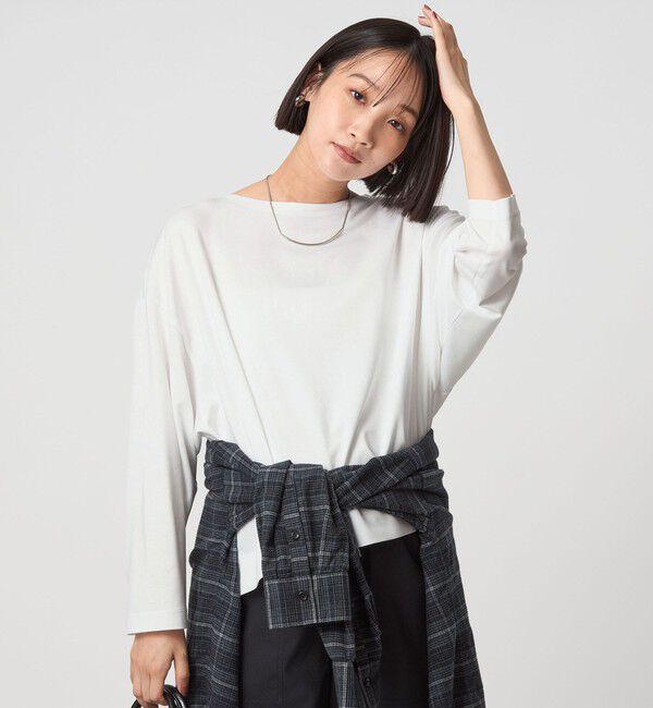 UNITED ARROWS green label relaxing「ポンチ ドルマン プルオーバー」|Tシャツ・カットソー|OFF WHITE