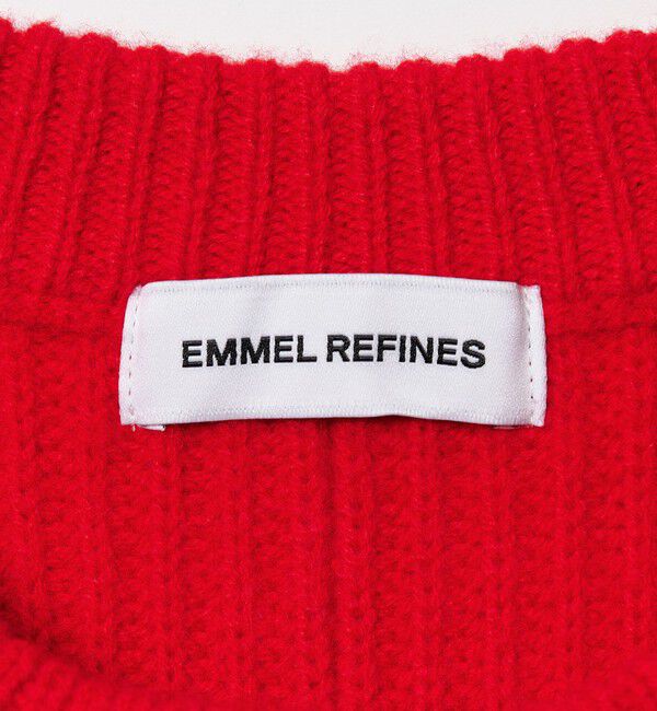 EMMEL REFINES「＜EMMEL REFINES＞EM カタアゼ ボタン カーディガン」|カーディガン|