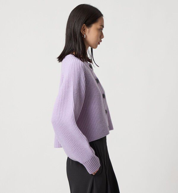 EMMEL REFINES「＜EMMEL REFINES＞EM カタアゼ ボタン カーディガン」|カーディガン|