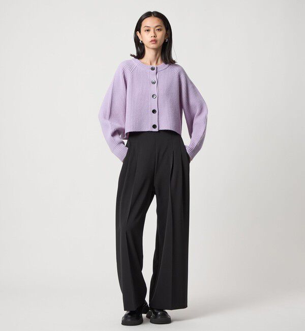 EMMEL REFINES「＜EMMEL REFINES＞EM カタアゼ ボタン カーディガン」|カーディガン|