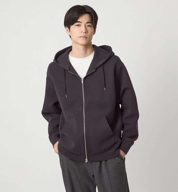 UNITED ARROWS green label relaxing「ダンボール ジップ パーカー フーディー」|パーカー|