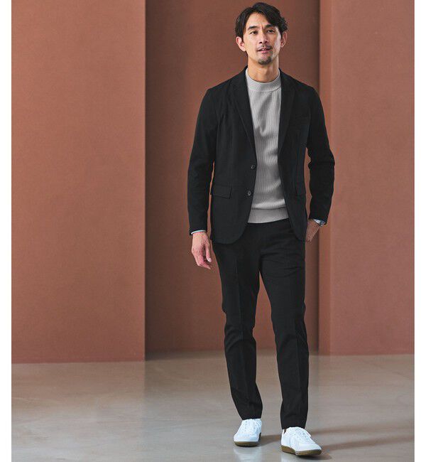 UNITED ARROWS green label relaxing「【WEB限定】JUST fit ウールライク ナロー セットアップ -ストレッチ-」|テーラードジャケット|NAVY