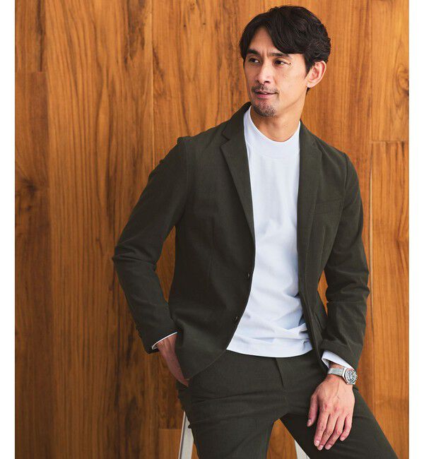 UNITED ARROWS green label relaxing「【WEB限定】JUST fit コーデュロイ ナロー セットアップ -ストレッチ-」|テーラードジャケット|