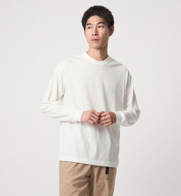 UNITED ARROWS green label relaxing「メッシュ レイヤード クルーネック ニット」|ニット・セーター|