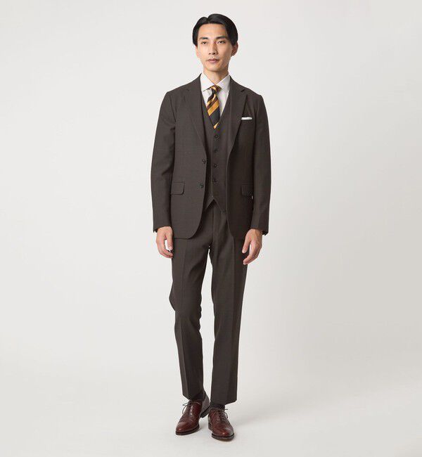 UNITED ARROWS green label relaxing「A+ TWPU バーズアイ 2B スリム ジャケット -ウォッシャブル・ストレッチ-」|テーラードジャケット|