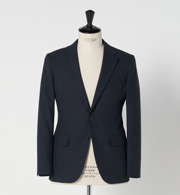 UNITED ARROWS green label relaxing「A+ TWPU バーズアイ 2B スリム ジャケット -ウォッシャブル・ストレッチ-」|テーラードジャケット|