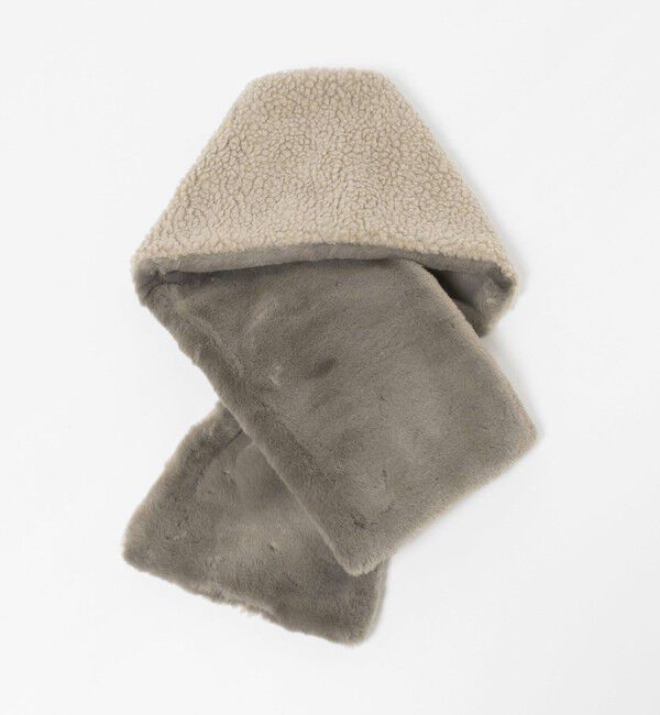 UNITED ARROWS green label relaxing「【別注】＜INFIELDER DESIGN＞ボア リバーシブルマフラー」|ストール|